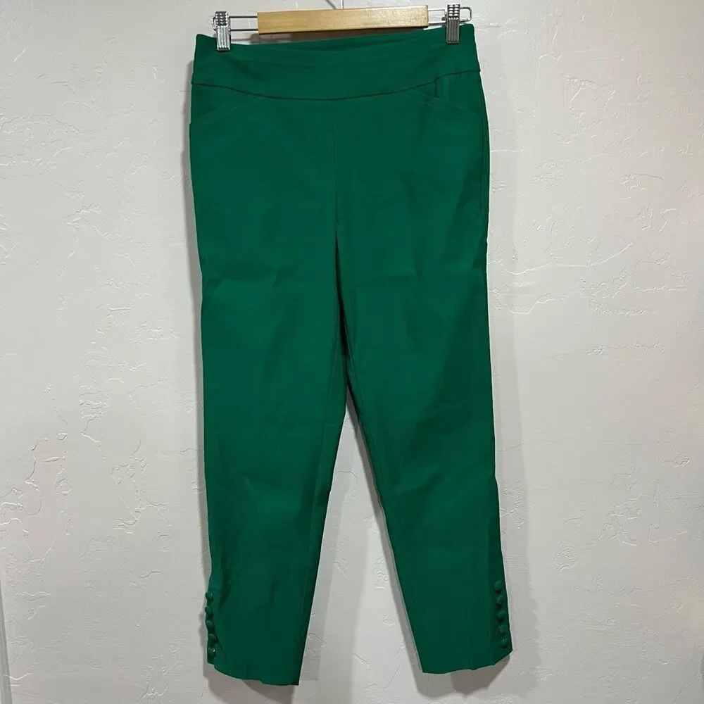 Worthington Green Pull-On Skinny Elastic Pocket Legging Pants Women Size Small